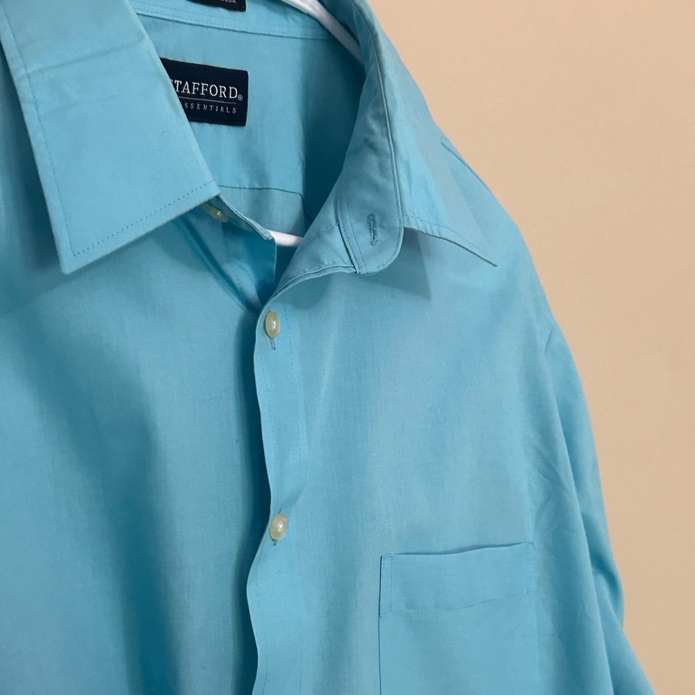 Men's Stafford Essentials dress shirt.